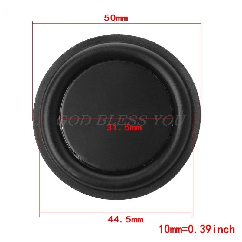 2 pièces Woofer Vibration Membrane 66mm basse radiateur passif haut-parleur Subwoofer bricolage Kit de réparation directe