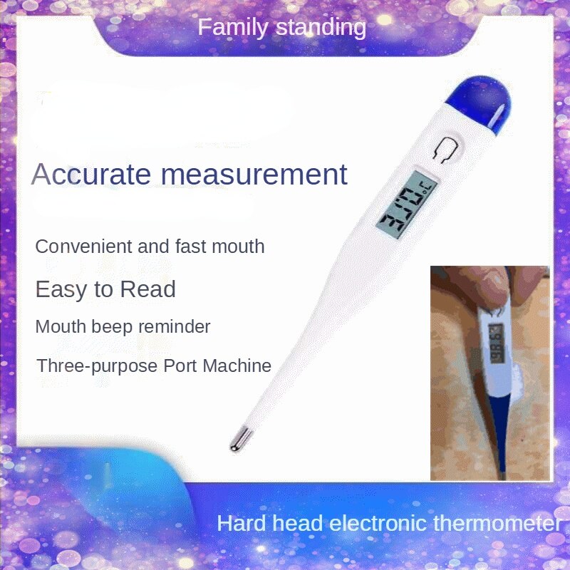 2021 nye digitale baby elektroniske termometer lcd hjemme termometer skjerm vise fleksibel tupp munn underarm universell feber