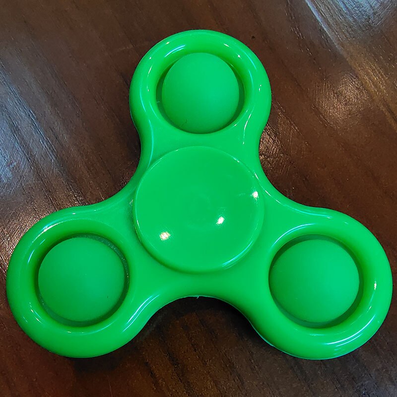 Pop Es Zappeln Sensorischen Spielzeug Einfache Dimple Fidget Spinner Spielzeug Antistress-Druckabbau Bord Controller Spielzeug Für Kinder Erwachsene: B Green