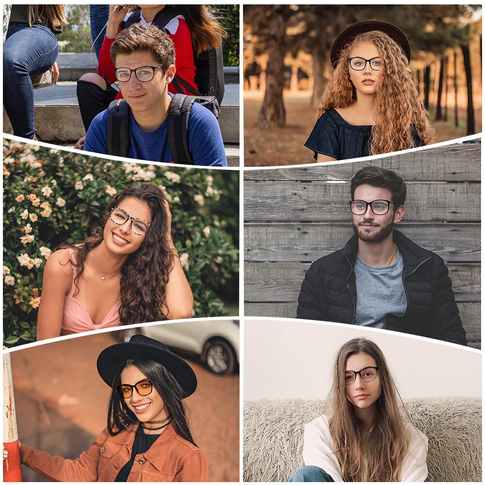 Cyxus Luce Blu di Blocco Occhiali Da piazza nerd Occhiali Da vista Telaio anti Blu raggio di Gioco per computer Occhiali anti UV per le Donne Degli Uomini 8121