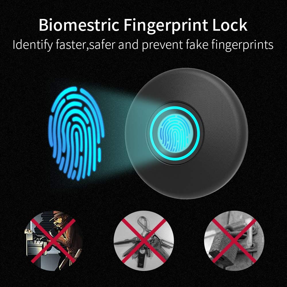 Vingerafdruk Slot Kast Biometrische Keyless Houten Doos Meubels Lade Vingerafdruk Sloten, Geschikt Voor Thuis En Kantoor (M)