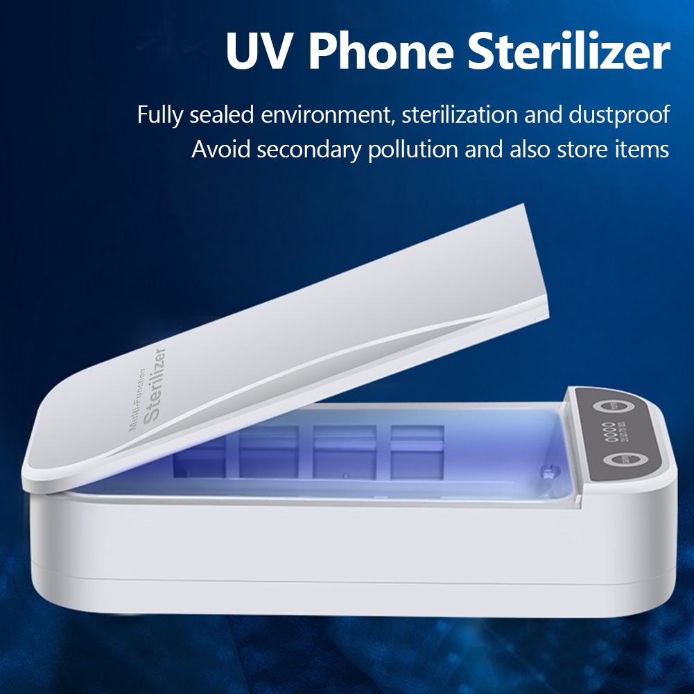 Bærbar 5v usb uv steriliseringsboks telefon sanitizer ansigtsmaske smykkerenser desinfektion steriliseringsboks med aromaterapi