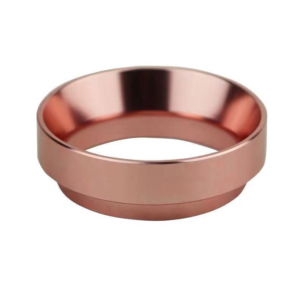 51/58mm kaffedoseringsringe i rustfrit stål bryggeskål kaffepulver espresso barista tragt portafilter kaffefilter tamper: 51mm rosaguld