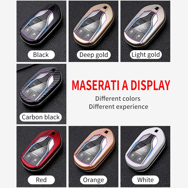 Télécommande en fibre de carbone ABS, etui clés, pour Maserati Ghibli Levante Quattroporte GT Granturismo cool, GranCabrio