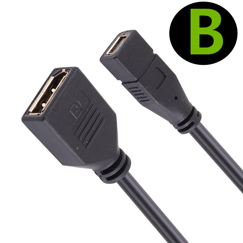 Displayport Cable Adapter Female Socket Panel Mount To Mini Displayport Female Cable Adapter Mini Dp-dp Wire 4k 2k 60hz Av Line: Red