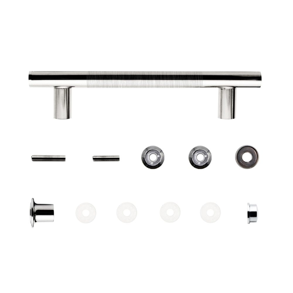 2pcs/lot ABS&Stainless Steel Brushed Sliding Glass Door Handles For Shower Steam Sauna Room Installation Hole Distance 14.5cm