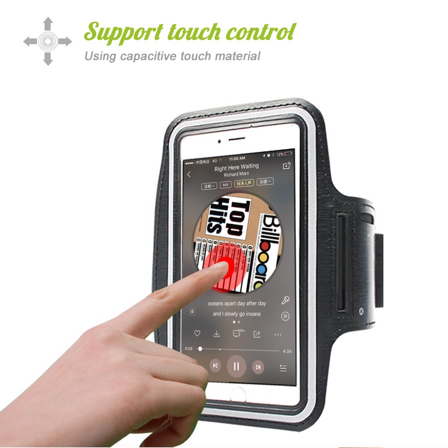 HORUG Waterproof Sports Phone Armband For iPhone xs max Running Armband Case Holder For Phone On Hand Mobile Brassard Telephone