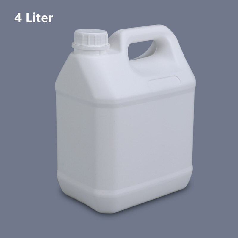 1 gallon empty plastic barrel Acid Alkali resistance container for chemical liquid portable 4L fluorinated bottle 2PCS/lot