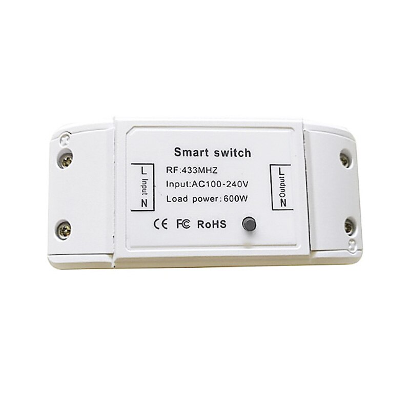 Trådløs fjernbetjening taktil switch , 433 mhz intelligent rf relæ modtager power  cc 170 v-250 v 5a controller: Kun modtager