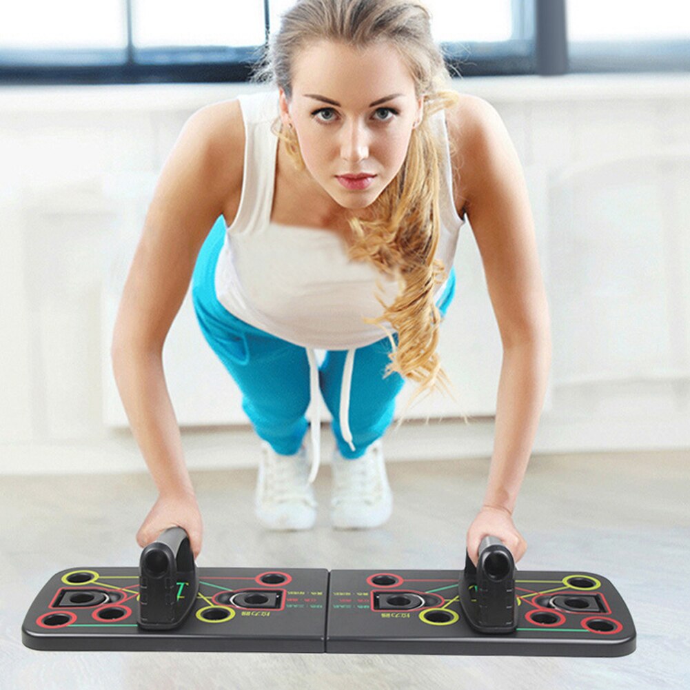 Push up rack board mænd kvinder omfattende fitness træning push-up stativer bodybuilding træningssystem hjemme træningsudstyr