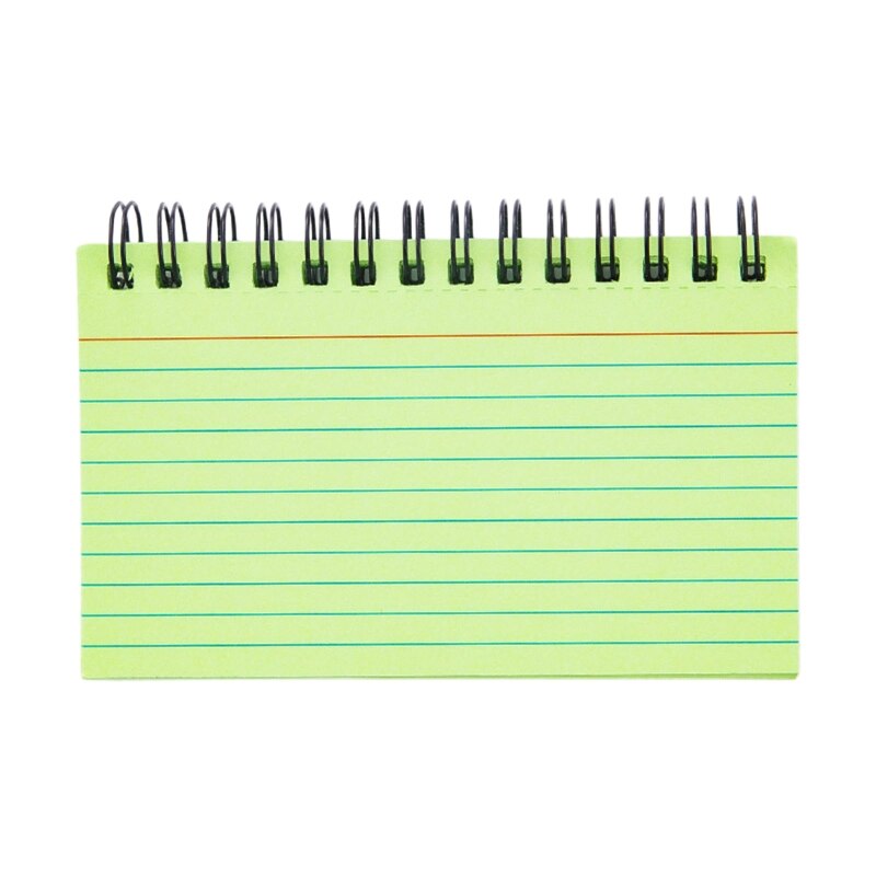 Mini To-do-list Pocket Notepad Small Notebook Journal Spiral Planner Notepad 50 Sheets Tearable for Office Women Men Journaling: Green