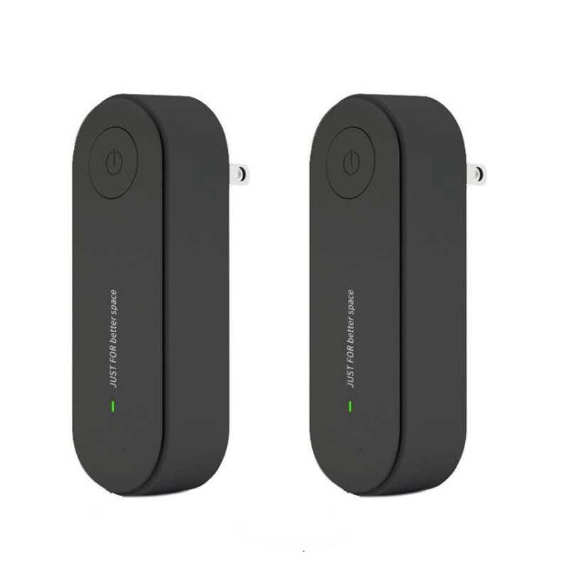 Luftreiniger für Hause Reiniger Mini Luft Ionisator Rauch Entfernen Tragbare Deodorizer Lufterfrischer, UNS Stecker: Schwarz