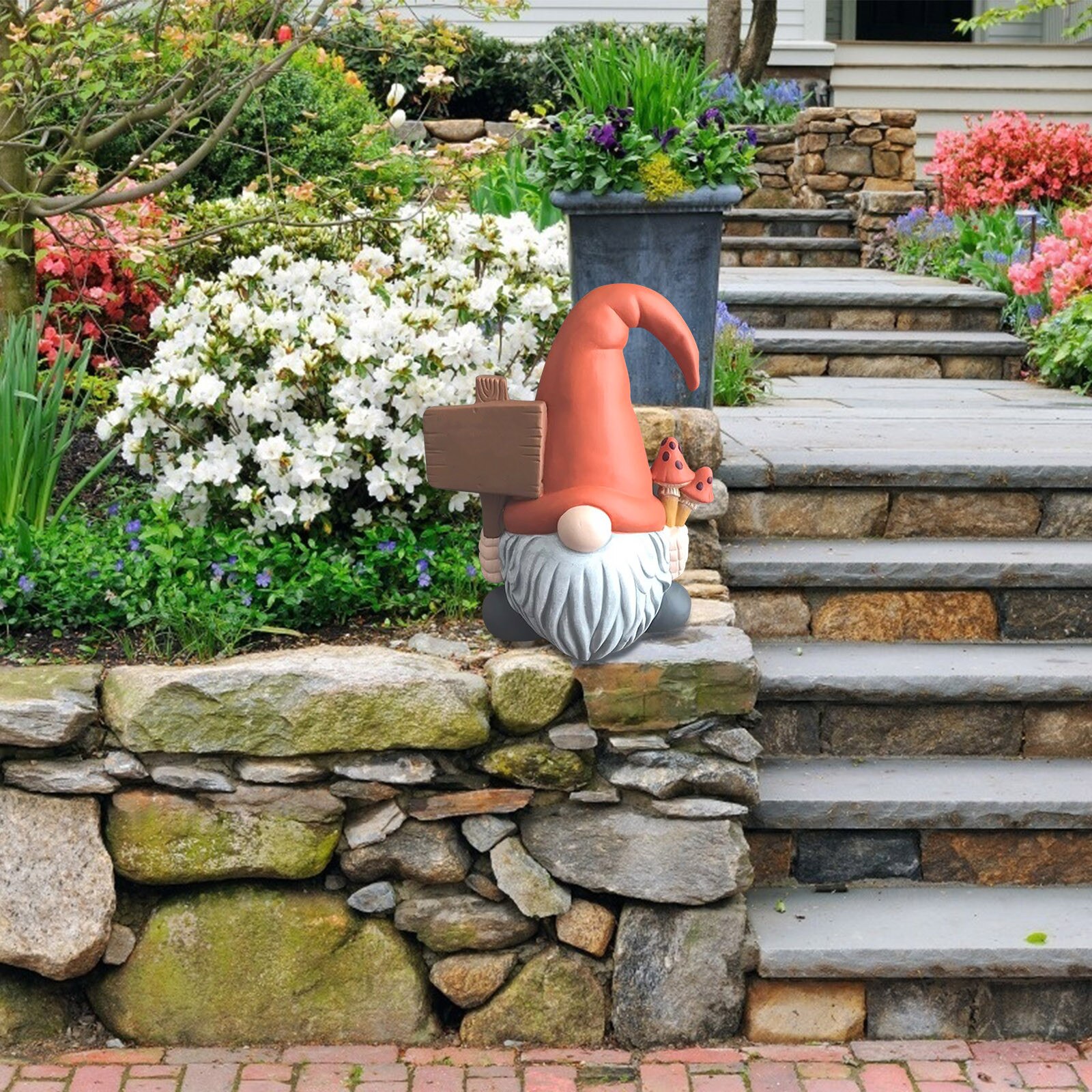 Garden Decoration Outdoor Gnome Statue Collectible Figurines Miniature Resin Statue Gardening Gnome deco jardin exterieur