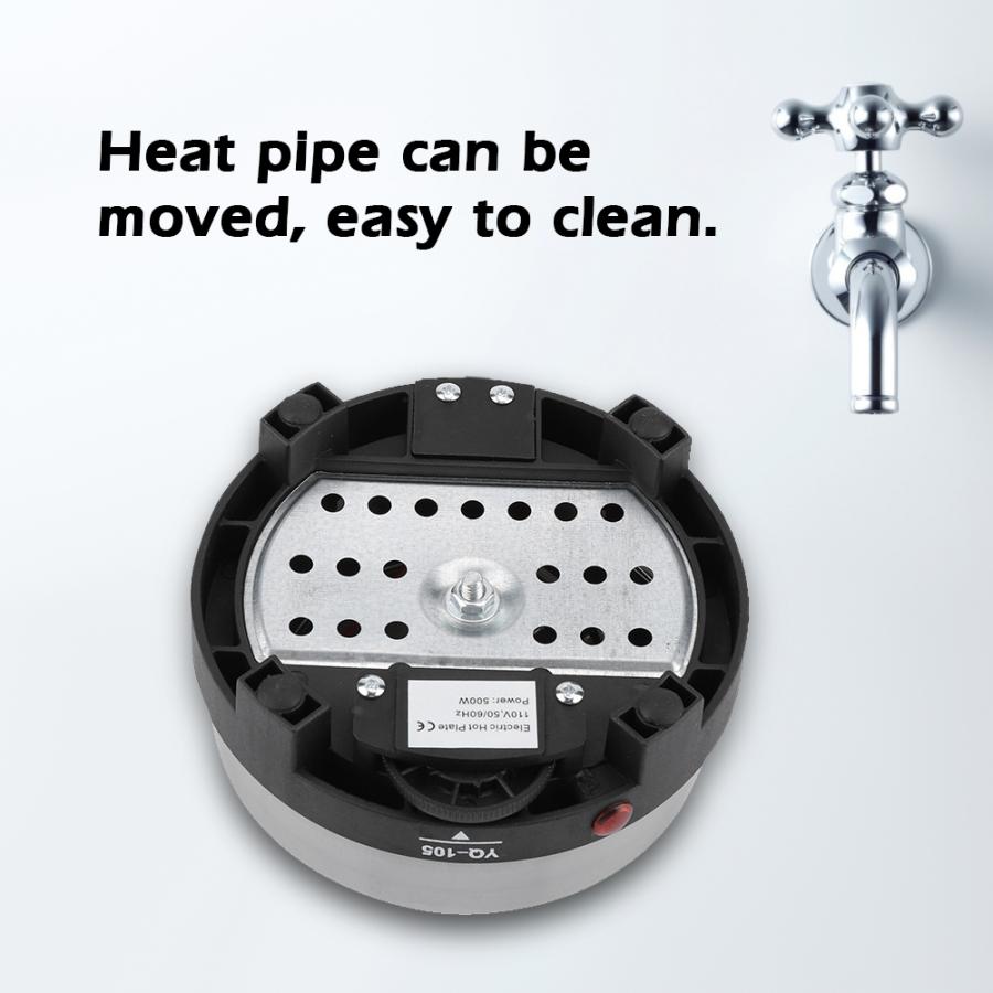 500W Electric stove Mini Coffee Heater Milk Tea Heating Stove Plate Small Furnace Cooker Cooking Plate Kitchen Appliance