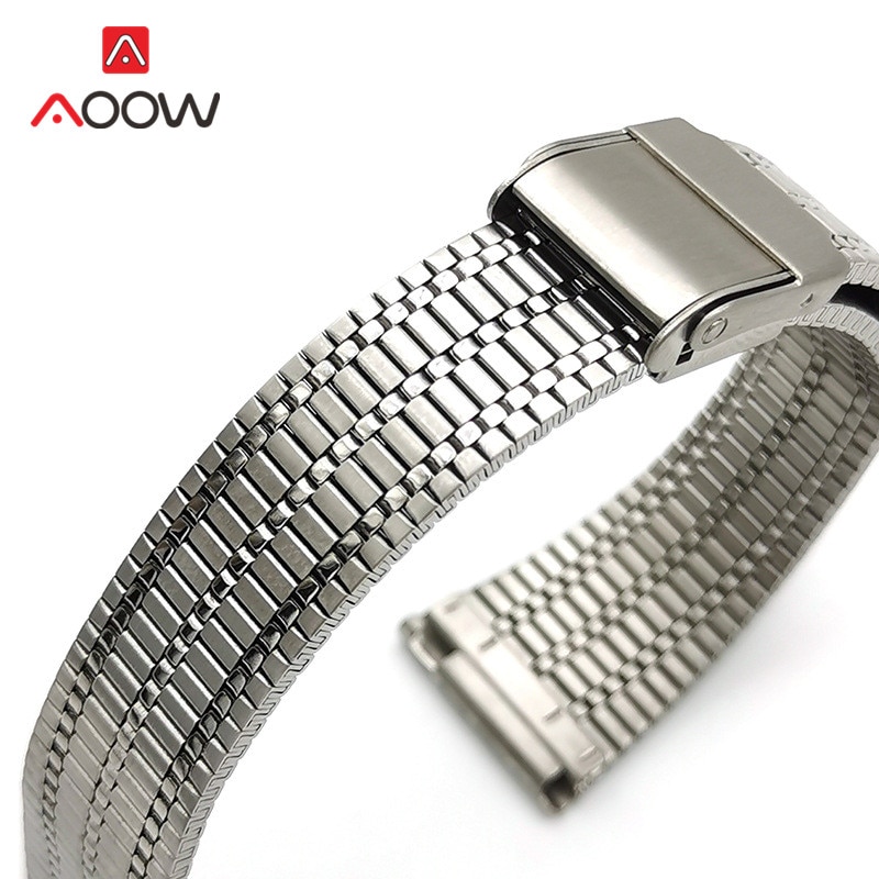 Boucle à crochet pour bracelet en acier inoxydable, accessoire de sécurité pour hommes et femmes, rétro, remplacement du métal, 20mm, 22mm