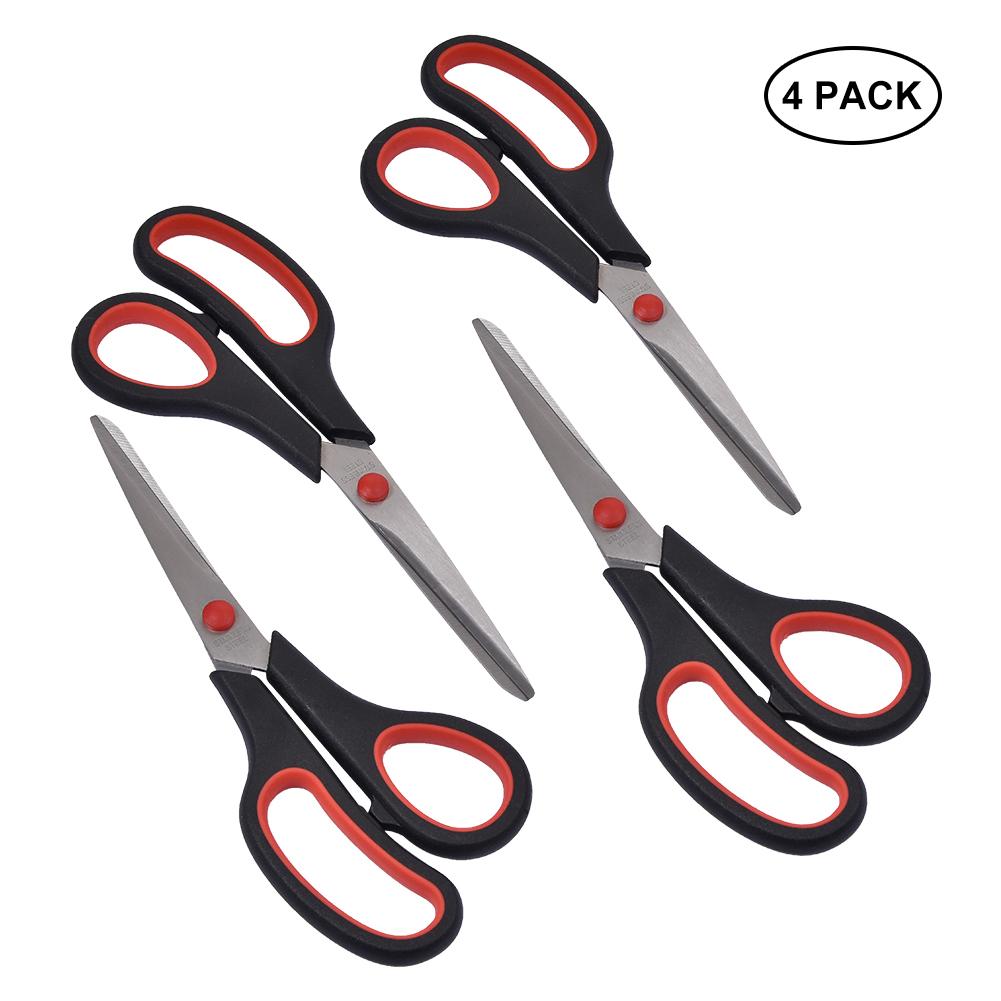 8 Inch Sewing Scissors Clothing Tailor's Scissors Stationery Office Scissor Soft Comfort Grip Handles Sharp Cuts Tool