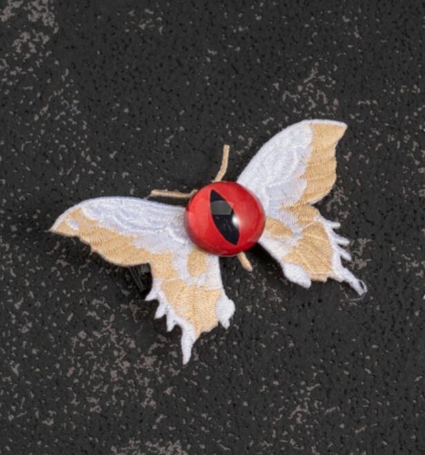 Butterfly Hair Clip Y2K girl Harajuku Gothic Original Subculture Accessories one eyed demon Hair clips pins Hairpin Barrettes: Yellow