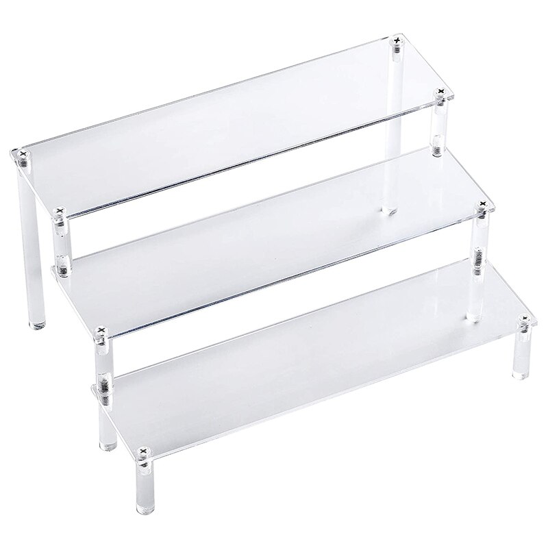 3-Layer Transparant Acryl Display Stand Taart Lade Display Stand Voor Decoratie En Opslag