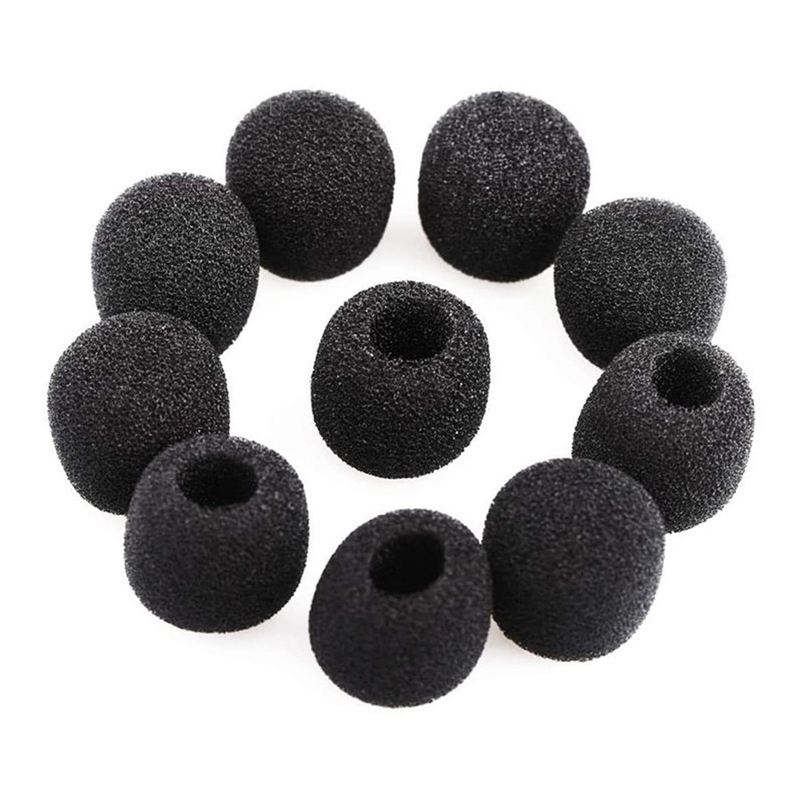 10 STKS Microfoon Voorruit Spons Cover Headset Mic Foam Cover Beschermkap voor Zwanenhals Meeting Mic: Default Title