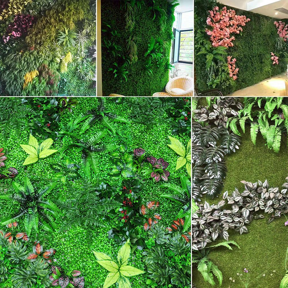 Artificial Plants Mat Privacy Fence Screen Faux Greenery Wall Panels Decorative Suitable For Outdoor Indoor
