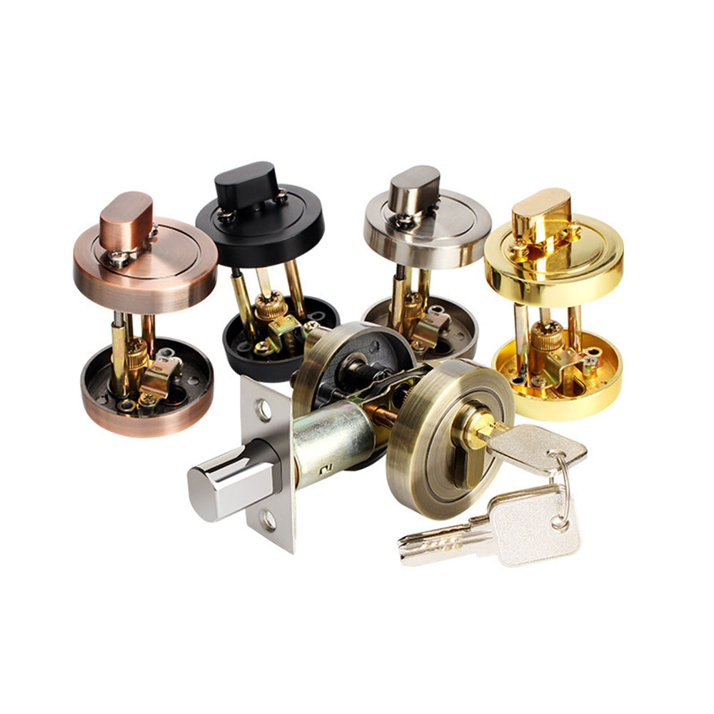 Zinc Alloy Atresia Double-sided Invisible Lock Mortice Channel Tube Wells Atresia Deadbolt Invisible Door Locks