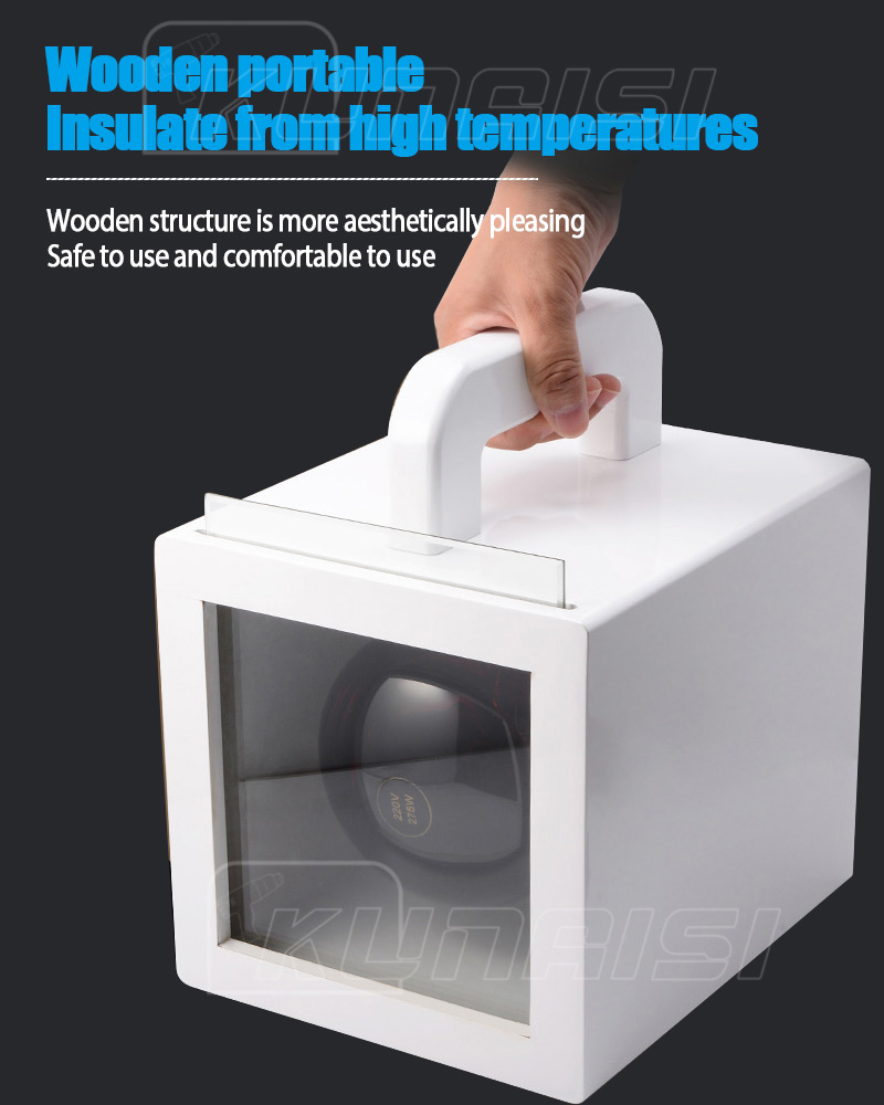 220V Wooden baking lamp Vehicle Solar Film Car Window Tint Tester Heat Rejection Test Box Infrared Paint Curing Lamp KNS-21