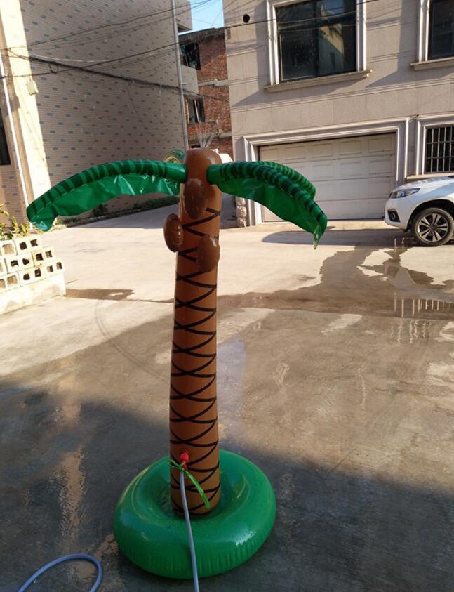 1.6M Inflatable Coconut palm Tree Water Sprinkler Inflated Children Toys For Sandbeach Party Decorations Supplies Hawaii Series