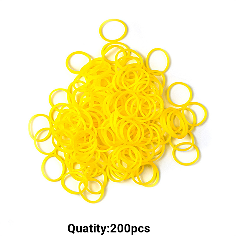 200/500 Stuks S Clip Haak Sluitingen Connectors Rubber Band Kit Set Voor Armbanden Ketting Handgemaakte Craft Sieraden Maken accessoires: Oranje