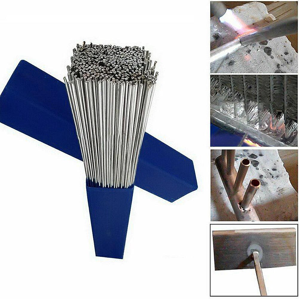 20pcs 50*3.2mm Low Temperature Welding Wire Aluminum Welding Electrode Flux Core Aluminum Electrode Multi-tools