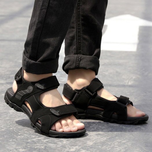 Gladiator Open Teen Casual Sport Romeinse Sneakers Mode Schoenen Heren Sandalen Zomer Outdoor Platte Waterdichte Zwarte Riem Water: 41