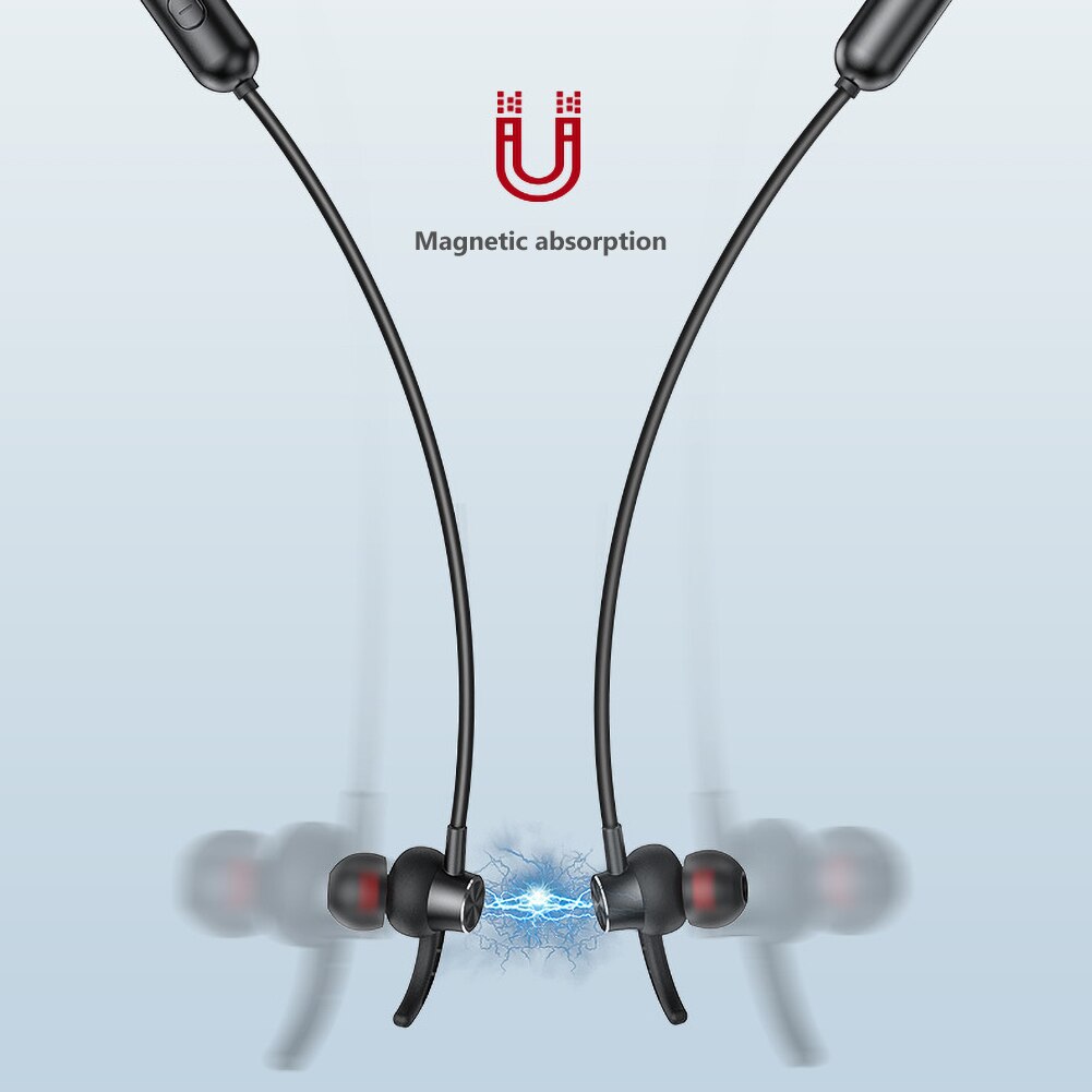 Dd9 pendurado pescoço magnético à prova dwireless água sem fio bluetooth estéreo esportes fone de ouvido pendurado pescoço estéreo sem fio bluetooth