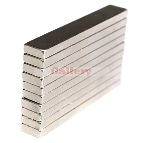 15 pcs N50 Super Sterke Block Cuboid Magneten 60x10x4mm Zeldzame Aarde Neodymium Magneten