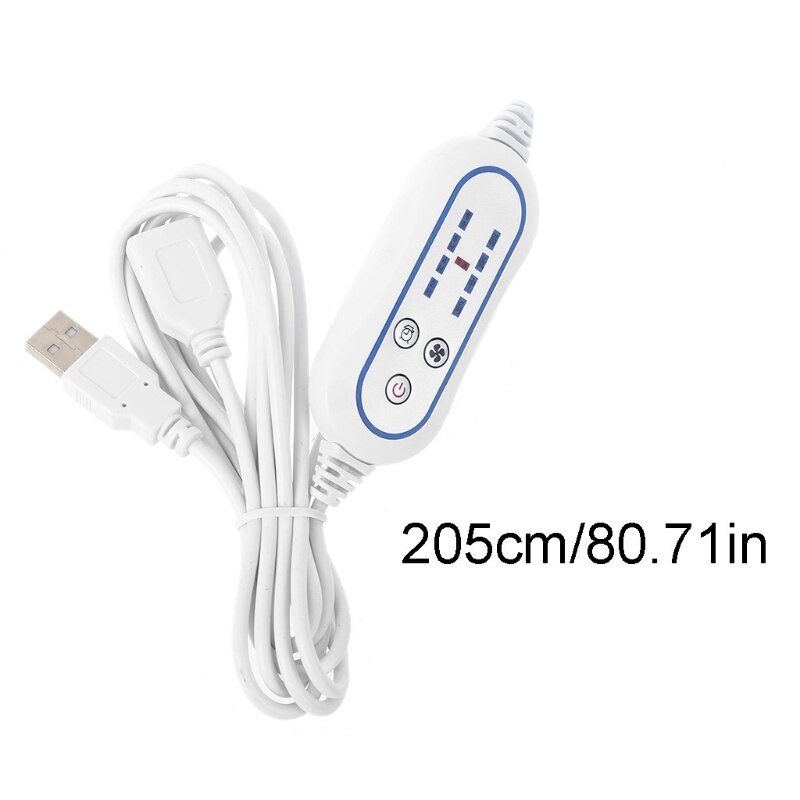 Universal USB Remote Control Adjustable 4 Speed with 2-8 hours Timing ON OFF Switch for USB Fan LED Light and more