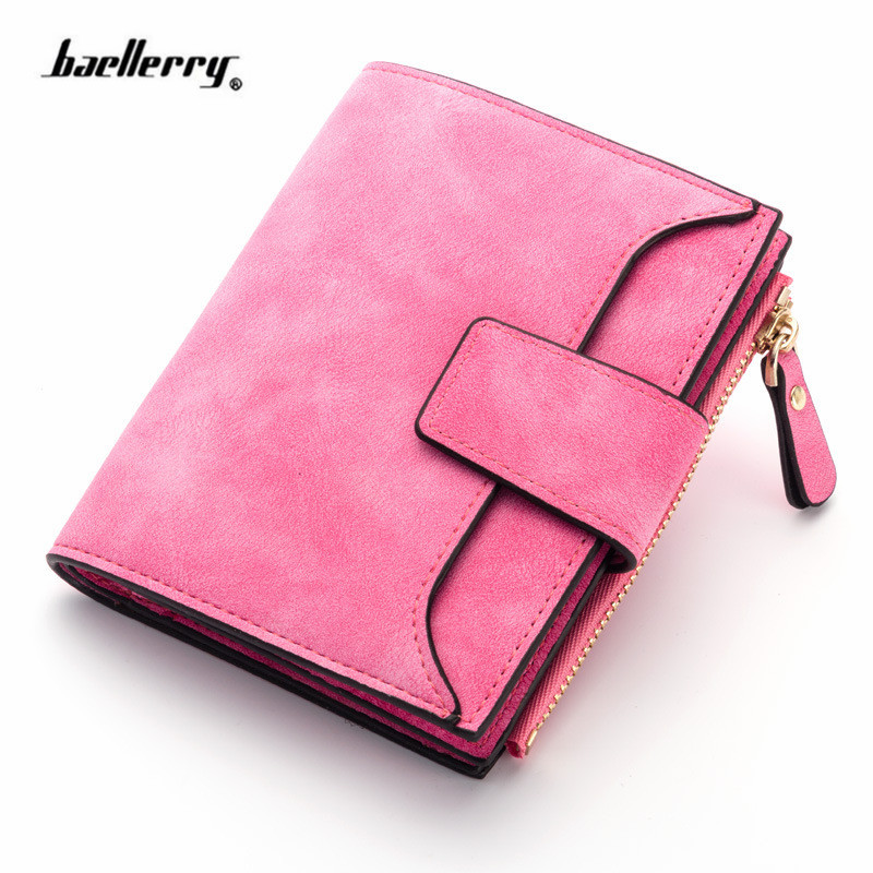 Women Wallet Hasp Small and Slim Coin Pocket Leather Purse Women Wallets Cards Holders Luxury Brand Wallets Purse