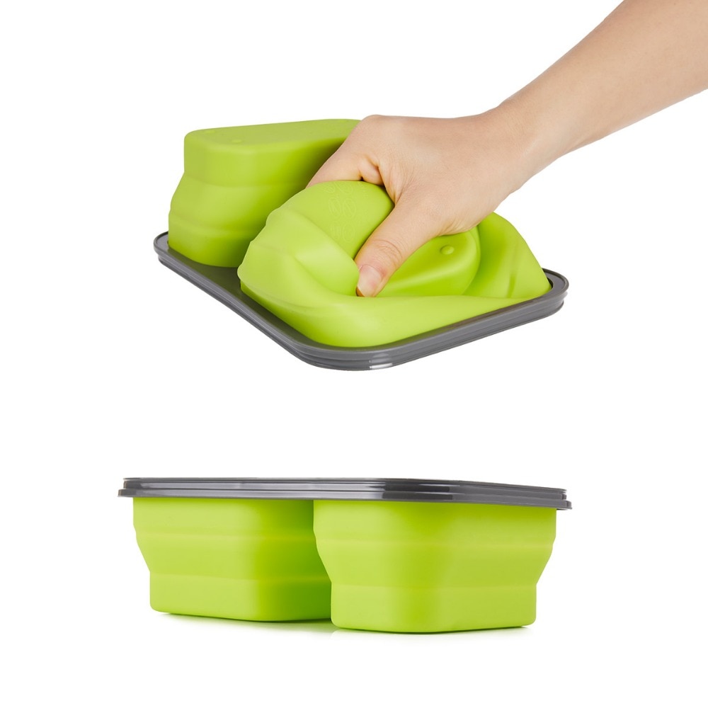 Naturehike Silicone Folding Bento Box Collapsible Portable Lunch Box for Food Dinnerware Food Container Food Bowl
