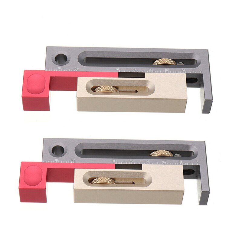 Table Saw Slot Adjuster Mortise and Tenon Tool Woodworking Movable Measuring Block Tenonmaker Length Compensation