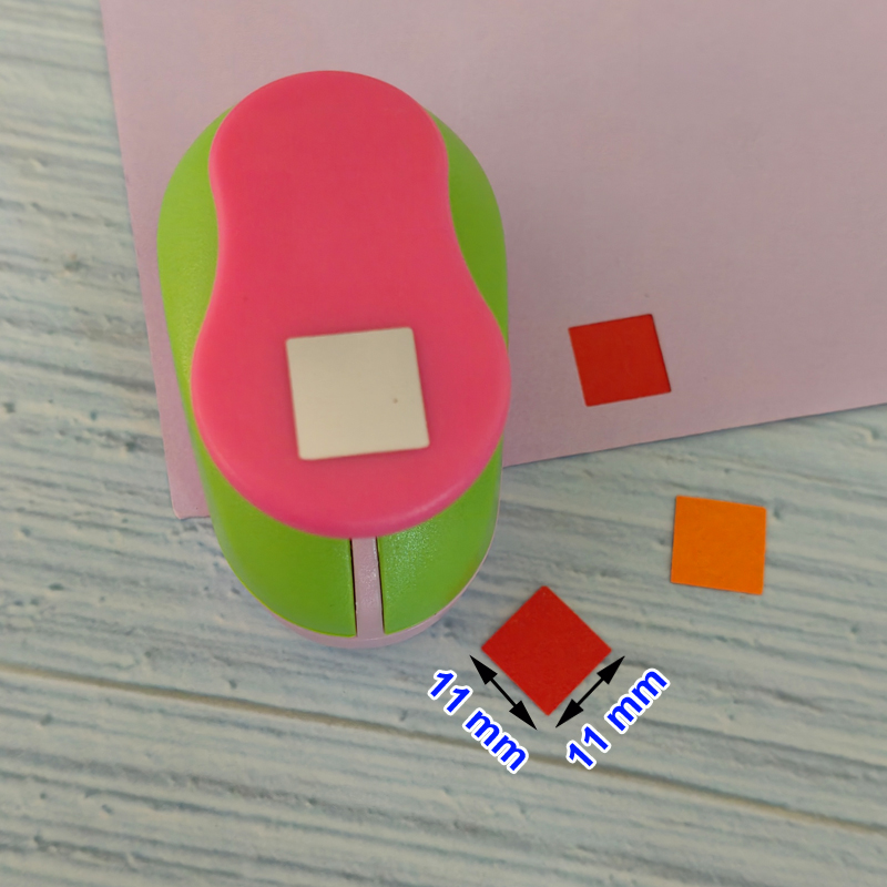 11mm 18mm Square shape EVA foam punches paper punch for greeting card handmade DIY scrapbooking craft punch machine