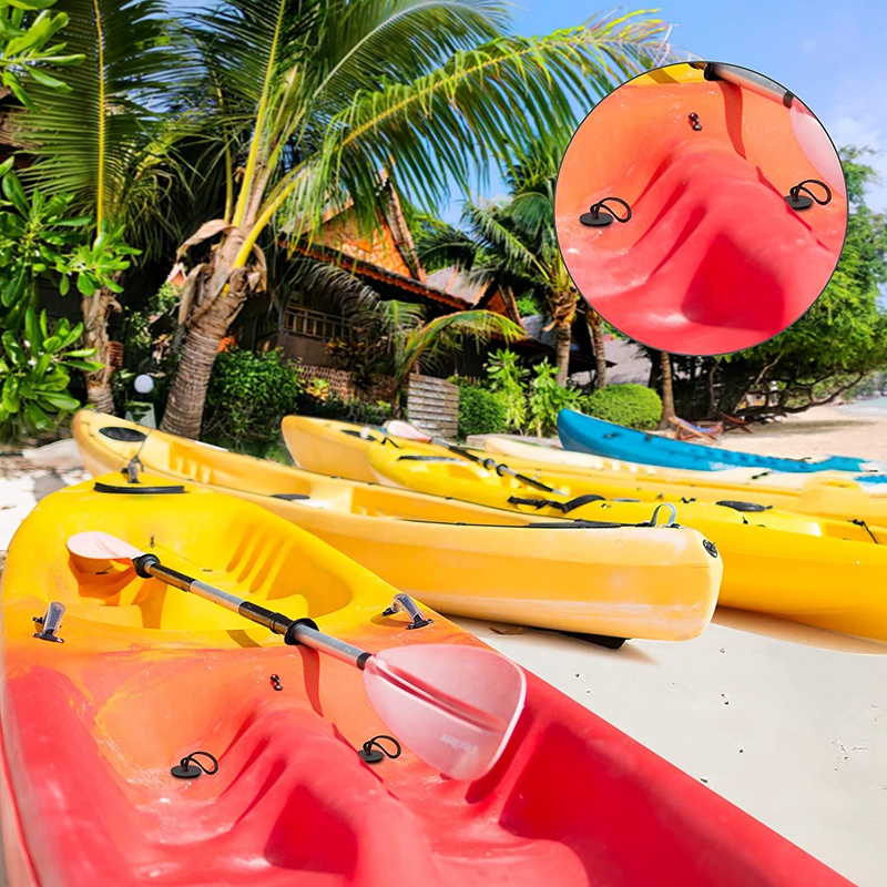 6 Pieces Universal Kayak Plugs Scupper Plugs Kayak Drain Plugs with Lanyard Kayak Plugs