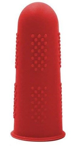 Heißer Kleber Pistole Finger Kappen 3/5 Stück Gitarre Finger Schutz Silikon nicht-Unterhose Hohe Temperatur Beständig Anti Finger Schutz: rot / 3Stck