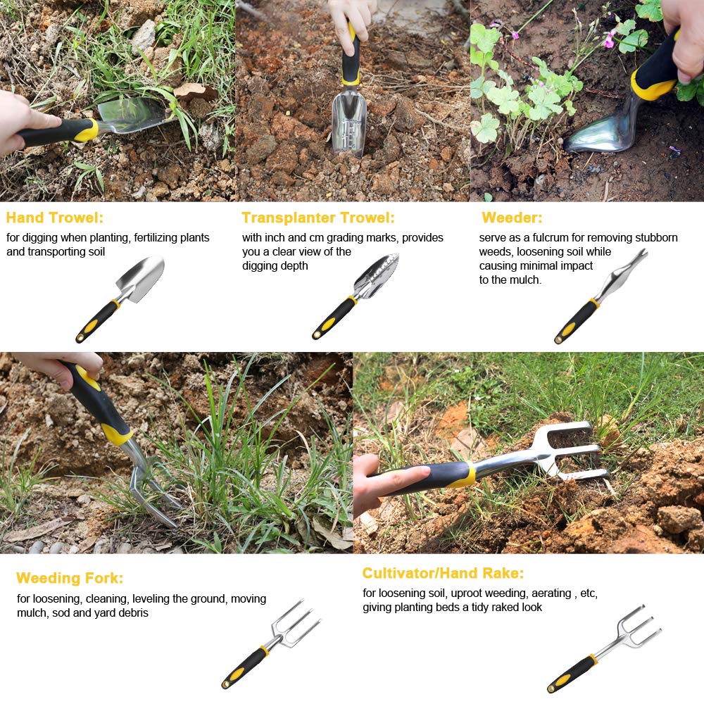 Tuin Gereedschap Hand Troffel, Hark, Cultivator, Wieder Gereedschap Met Ergonomisch Handvat, tuin Gazon Landbouwgrond Transplantatie Tuinieren Bonsai Gereedschap