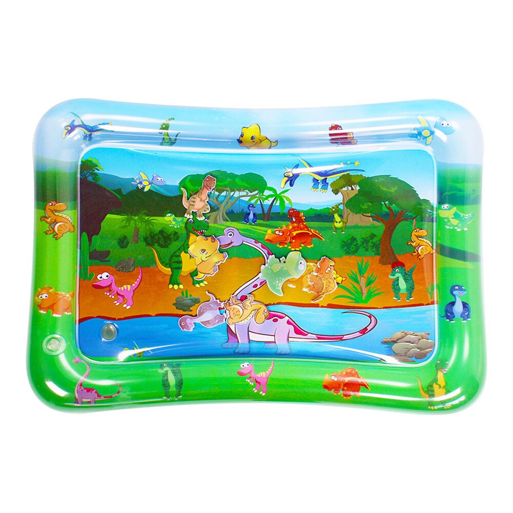 Baby Kids Play Mat Baby Opblaasbare Klopte Pad Dinosaurus Patroon Water Kussen Sport Speelgoed Spelletjes Spelen Mat Met Vriend