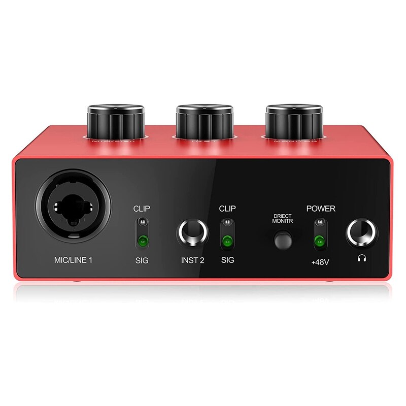USB External Sound Card USB Audio Interface Support Live K Song Recording