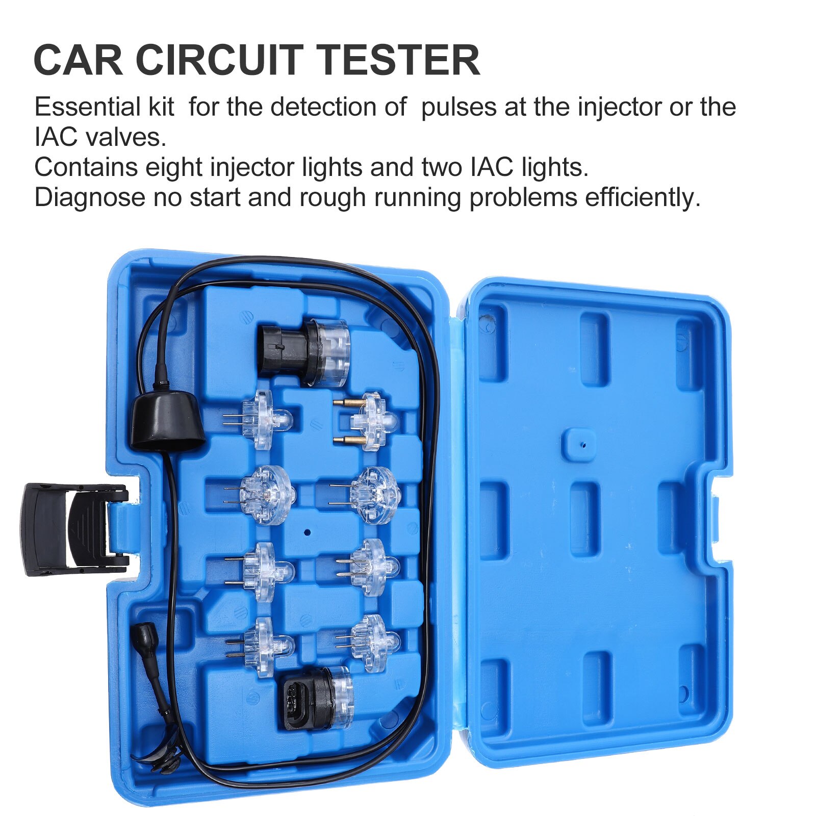 1 Set Test Light Automobile Circuit Maintenance Inspection Lights Fuel Injector