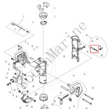 Båtmotor  f4-01060001 låst skruv för parsun hdx  f4 f5 utombordsmotor 4- -takts