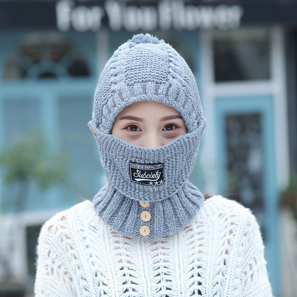 Winter Gebreide Mutsen Hoeden Vrouwen Dikke Warme Beanie Skullies Muts Vrouwelijke Bivakmuts Muts Muts Outdoor Manie Sets