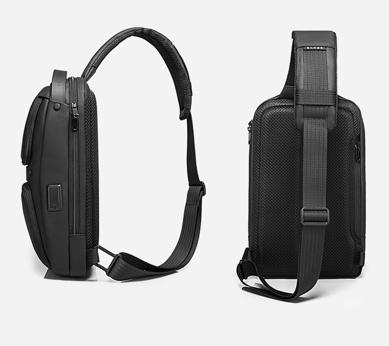 Xiaomi-Bolso de hombro de para hombre, bandolera informal transpirable con carga USB, resistente al agua, cruzado