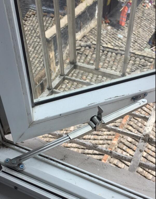 Flat push plastic steel window support Wind Brace / outside window position telescopic pole