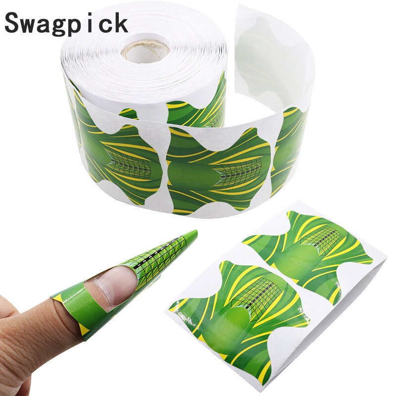 Swagpick 100 pièces U carré pointu forme de fin adhésif forme d'ongle pour acrylique UV Gel pointe d'ongle Extension d'ongle Art outil Pro: 9
