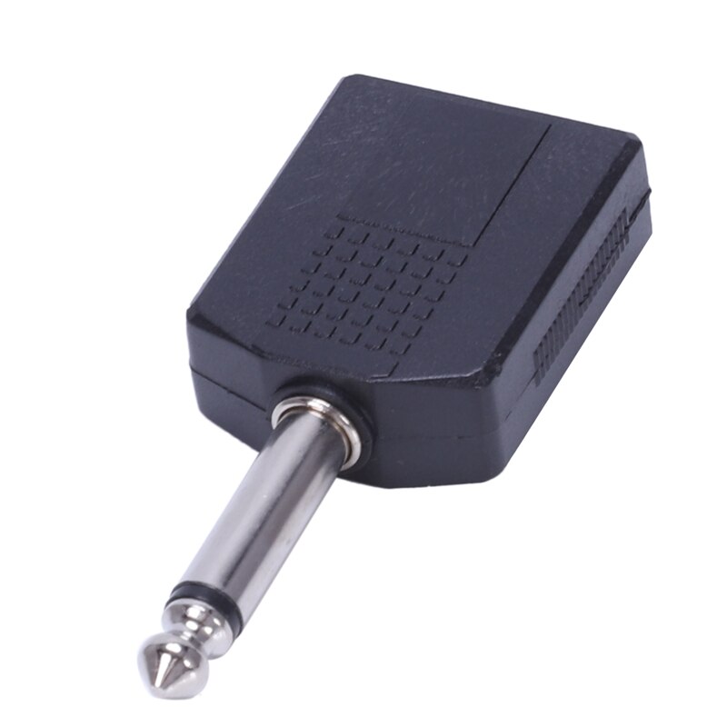 Male to USB Female Converter OTG Adapter Cable with 6.35 1/4inch Male to Dual Female Mono Y Cord PA o Cable Adapter