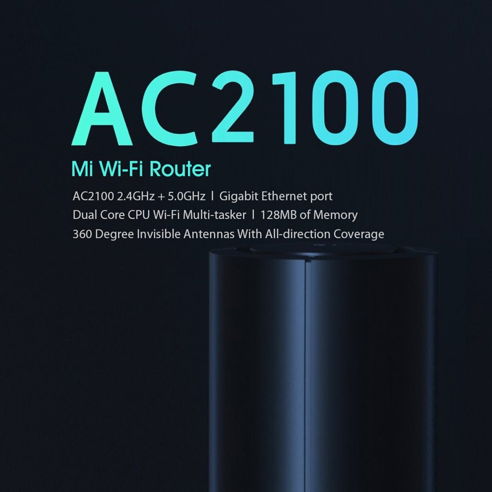 Xiaomi Mi router AC2100 podwójna częstotliwość WiFi 128MB 2.4GHz 5GHz dwurdzeniowy procesor gry zdalne sterowanie APP dla Mihome